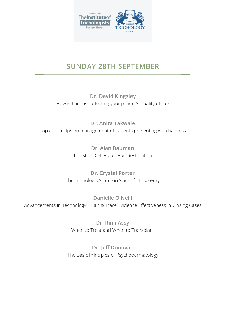 World Congress of Trichology 2025 - One Day Congress Recording - Image 4